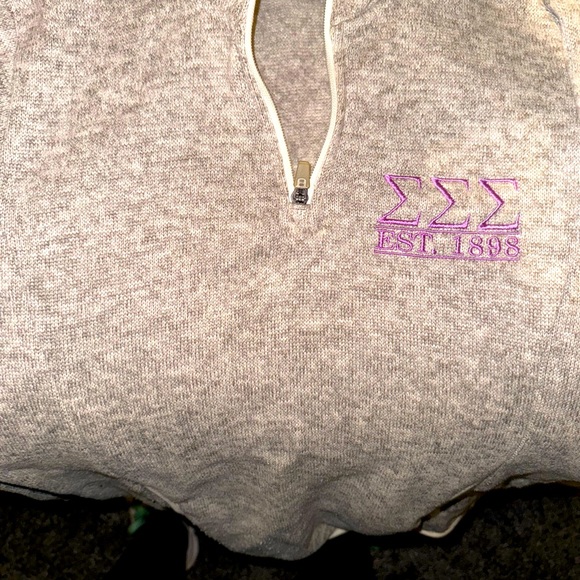Sigma Sigma Sigma Quarter Zip Charles River Size S - Picture 3 of 3